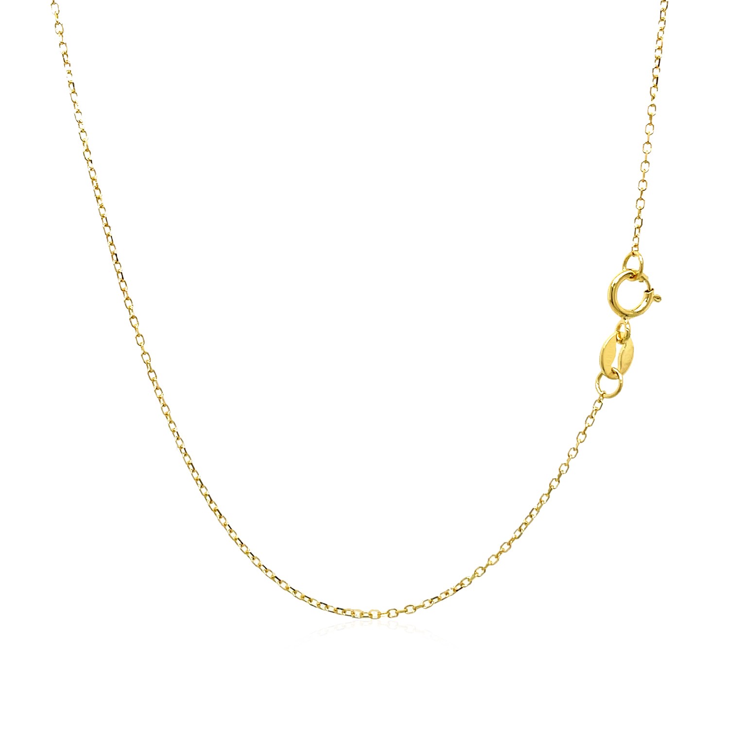 Kisper Sterling Silver Box Chain Necklace – Thin, Dainty, 925 Sterling Silver Jewelry For Women Men With Spring Ring Clasp Made In Italy 18